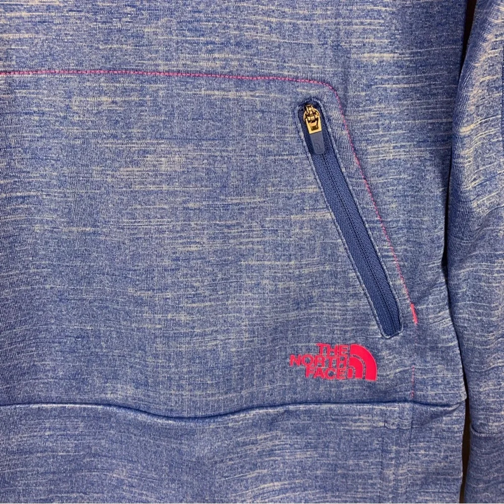 The North Face Dynamix Blue Hoodie Hooded Fleece Women's Small Outdoors Active - Picture 4 of 6
